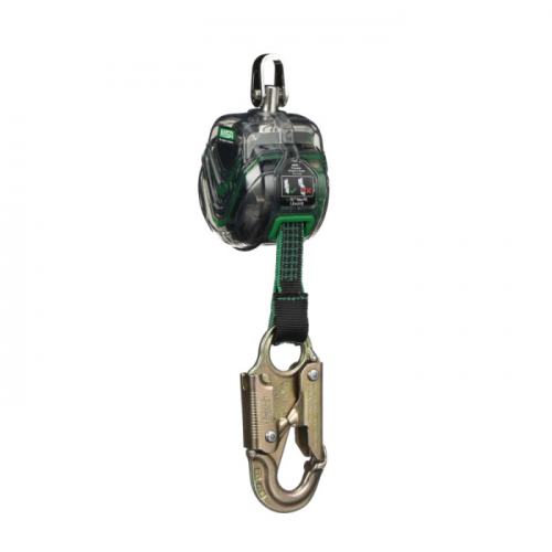 MSA 63011-00B, V-TEC Mini PFL, 6' (1.8m), single-leg, 36C snaphook, steel carabiner (top)