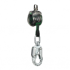 MSA 63011-00E, V-TEC Mini PFL, 6' (1.8m), single-leg, 36CS snaphook, steel carabiner (top)