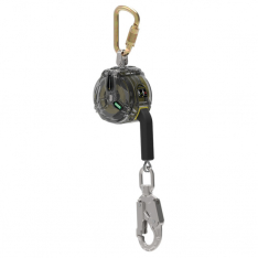 MSA 63203-00A, V-TEC CABLE PFL, 10' (3m), single-leg, 36CSN snaphook, steel carabiner (top), Clear