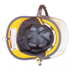 MSA 660CFSY, Cairns 660C Metro, Yellow, 4" Standard Faceshield, Standard Flannel Liner, Nomex Earlap