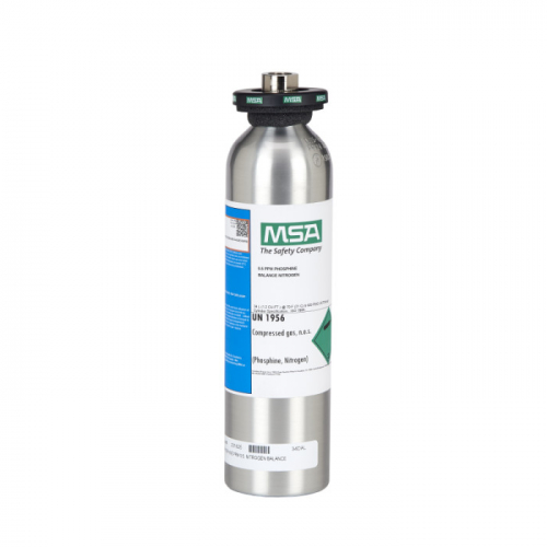 MSA 711088, Calibration Cylinder, Gas, 34 L, (PH3)-0.5 PPM
