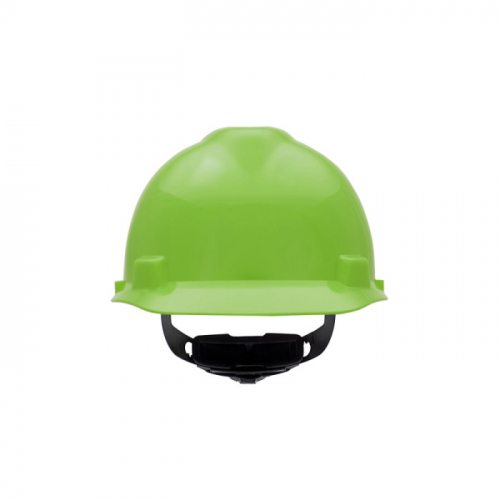 MSA 815565, V-Gard Slotted Cap, Bright Lime Green, w/Fas-Trac III Suspension