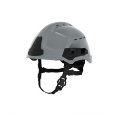 MSA GS112003A001-NM001, Cairns XR2 Rescue Helmet, Vented, Visor, NFPA, Reflect Stickers, Bag, Grey