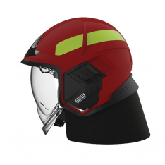 MSA GYL1018500000-RD16, Cairns XF1 Fire Helmet, Large, Matte Red