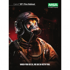 MSA GYM1018500000-JC16, Cairns XF1 Fire Helmet, Medium, Matte Yellow