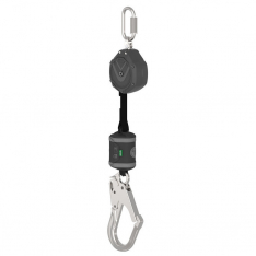 MSA VSOHW-011-NA-A, V-SHOCK PFL,  6',  single-leg,  AL36CL large aluminum snaphook,  steel carabiner