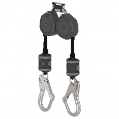 MSA VSOHW-032-QA-A, V-SHOCK PFL,  10',  twin-leg,  AL36CL Snaphook,  twin triple action carabiner (t