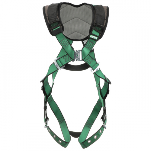 MSA  10206133, V-FORM+ Harness, Standard, Back D-Ring, Quick Connect Leg Straps, No Shoulder Pad