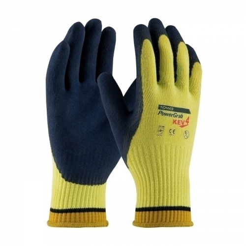 PIP 09-K1444/XXL, POWERGRAB KEV4, YELLOW 10G KEVLAR SHELL, LATEX MICROFINISH GRIP, A3