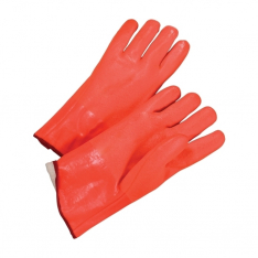 PIP 1027ORF, WEST CHESTER 12" ROUGH ORANGE PVC, FOAM LINED, GAUNTLET