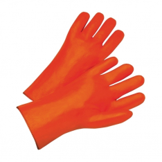 PIP 1027OR, WEST CHESTER 12" SMOOTH ORANGE PVC, FOAM LINED, GAUNTLET