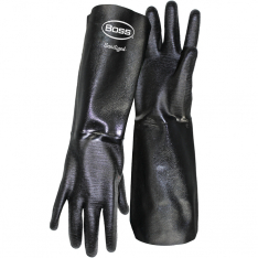 PIP 1SN2539, CHEMGUARD GLOVE WITH CRINKLE GRIP, SANITIZED TREATED, 18" LONG