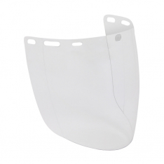 PIP 251-01-7401, CLEAR MOLDED POLYCARBONATE VISOR, ASPHERICAL, UNIVERSAL FIT, .078"X8"X