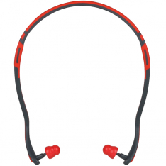 PIP 267-HPB410, BANDED FOAM EARPLUGS,REPLACEMENT PODS INCL., 24 DB, GRAY/RED WITH PIP LOGO