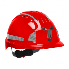 PIP 280-EV6151MCR2-60, JSP EVO6151 FOR MINING, RED WITH CR2 DECALS, LAMP BRACKET, CLASS C