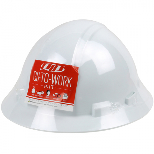 PIP 289-GTW-HP641-M/L, GO TO WORK PRE-PACK KIT WITH WHITE HP641 HARD HAT M/L