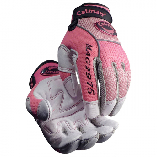 PIP 2975-5, CAIMAN MULTI-ACTIVITY GLOVE, LADIES, 6-PACK (4 PINK, 1 BLUE & 1 LIME), LARGE