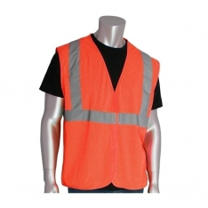 PIP 302-MVGOR-XL, CLASS 2 MESH VEST, NO POCKETS, H&L CLOSURE, 2IN. TAPE, OR