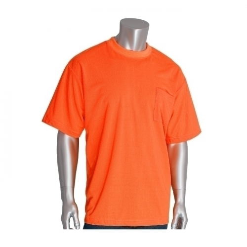 PIP 310-CNTSNOR-5X, NON-ANSI, SHORT SLEEVE T-SHIRT, CREW NECK, CHEST POCKET, OR