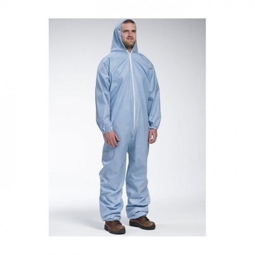 PIP 3106/3XL, POSIWEAR, FR COVERALL, BLUE, HOOD, ELASTIC WRIST AND ANKLES