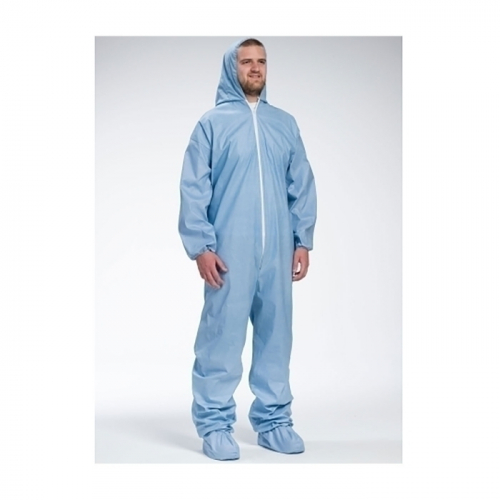 PIP 3109/3XL, POSIWEAR, FR COVERALL, BLUE, HOOD, BOOTS, ELASTIC WRIST AND ANKLES