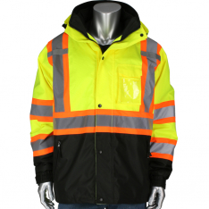 PIP 333-1772-LY/S, R3 RIP STOP TWO TONE 3IN1 JACKET W/REMOVABLE GRID FLEECE LINING, LY, S