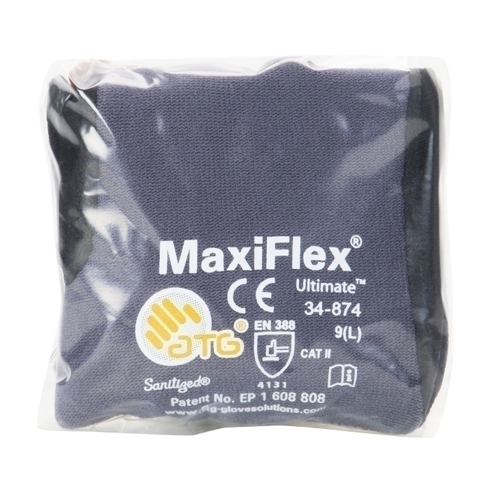 PIP 34-874V/XS, MAXIFLEX ULTIMATE, GRAY 15G NYLON SHELL, MICROFOAM