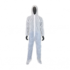 PIP 3509/L, WEST CHESTER, COVERALL, SBP, HOOD AND BOOTS, ELASTIC WRISTS