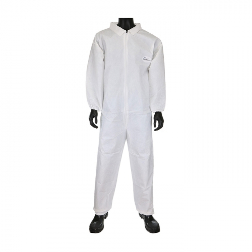 PIP 3702/XXL, POSIWEAR, UB, WHITE COVERALL, ELASTIC WRIST AND ANKLE