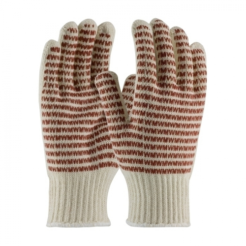 PIP 38-720M, COTTON KNIT, EVERGRIP MW PATTERN, RUST NITRILE COAT, 2 SIDES, HVY WGT