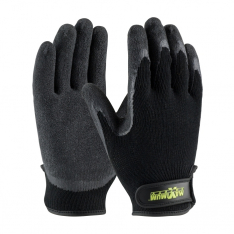 PIP 39-C1375/L, MAXIMUM SAFETY, 10G BLK. POLYESTER SHELL, BLK. LATEX CRINKLE GRIP