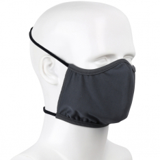 PIP 393-FC10, RE-USABLE 2-PLY FABRIC FACE COVER, ELASTIC HEAD STRAPS, ANTI-MICROBIAL, GREY