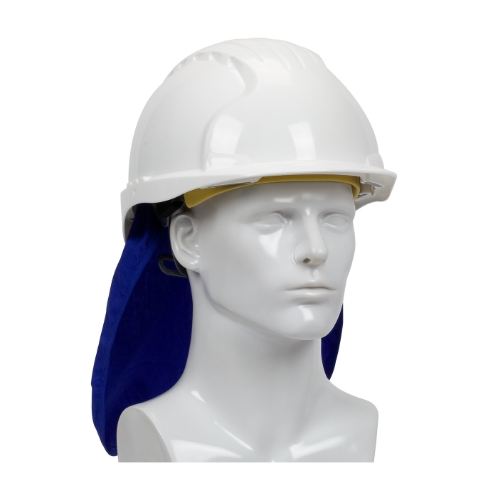 Evaporative Hard Hat Pad w/ Neck Shade, 396-405-BLU