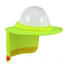 PIP 396-851FR-LY, FR TREATED HARD HAT VISOR WITH FULL COVERAGE,HI VIS W/REFLECTIVE