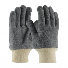 PIP 42-C750/L, TERRY CLOTH SEAMLESS GLOVES, LOOP-OUT, 24 OZ., KW, GRY.