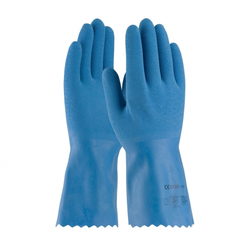 PIP 55-1635/XXL, ASSURANCE, LATEX COATING WITH NYLON LINER, BLUE LATEX CRINKLE GRIP