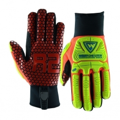 PIP 87010/2XL, R2, RIG ACE, SYNTHETIC DBL LEATHER PALM, REINFORCED SILICONE PALM, TPR