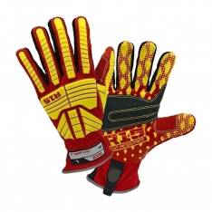 PIP 87015/2XL, R2, R15 SYNTHETIC DOUBLE LEATHER PALM, CUT RESIST RED PVC PALM, TPR