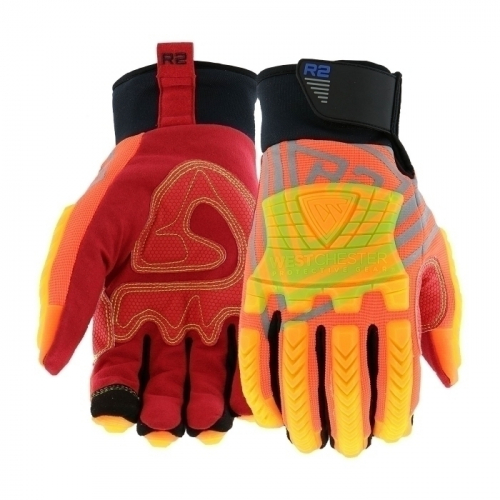 PIP-87850-3XL, R2, Safety Rigger Cut Glove, Hi-Vis