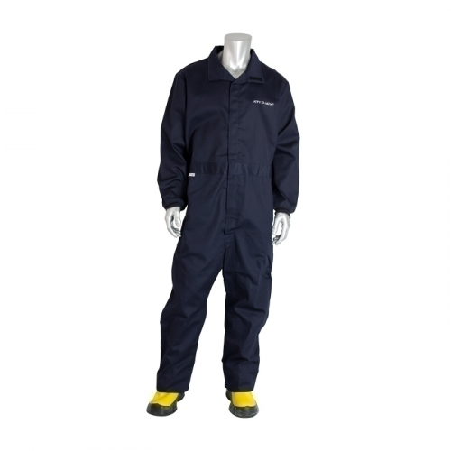 PIP 9100-52758/3XL, 33 CAL FR COVERALL, MULTI LAYER, COTTON, NFPA 70E/ASTM F1506, NAVY