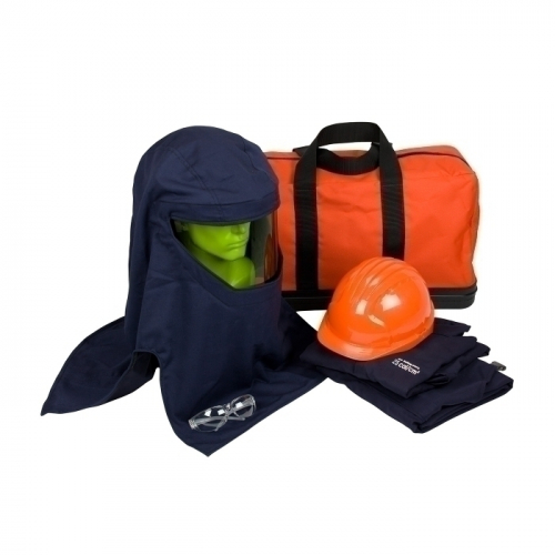 PIP 9150-52815/3X, 25 CAL KIT, COVERALL, HARD HAT, HOOD, BAG, SAFETY GLASSES