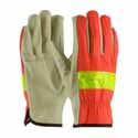 Shop Hi-Visibility Leather Gloves By PIP Now