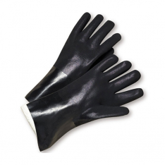 PIP J1017RF, WEST CHESTER, 10" BLACK, ROUGH PVC, JERSEY LINED GLOVE
