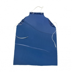 PIP UUB-45, WEST CHESTER, 6 MIL. 45" BLUE VINYL APRON, RAW EDGE