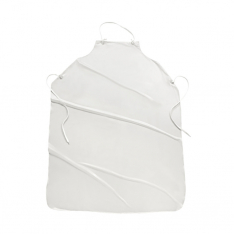 PIP UUW-45, WEST CHESTER, 6 MIL. 45" WHITE VINYL APRON, RAW EDGE