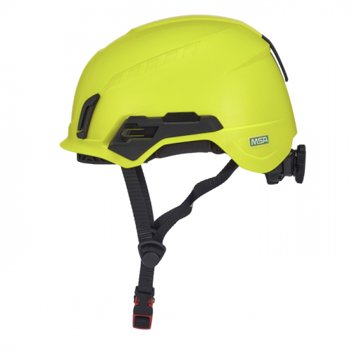 MSA 10242640, V-Gard H2™ Safety Helmet, Non-Vented, Hi-Viz Yellow