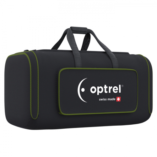 MSA 10246338, Black/green duffel bag with Optrel® logo, for carrying the e3000X and related accesso