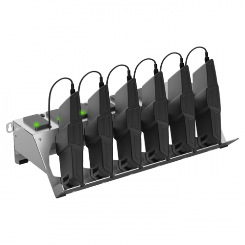 MSA 10246341, Multi bay charger for six e3000X lithum ion batteries, US Power plug