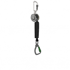 MSA VTOHW-031-DC-A, V-TEC PFL, 10', single-leg, aluminum triple action swivel carabiner, aluminum tr