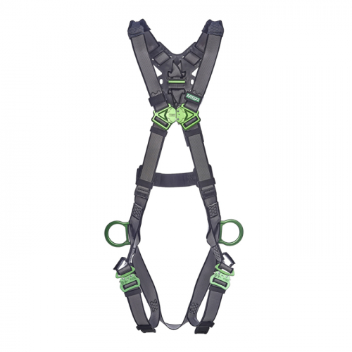 MSA 10195063, V-FIT Harness, Extra Small, Back & Hip D-Rings, Quick-Connect Leg Straps